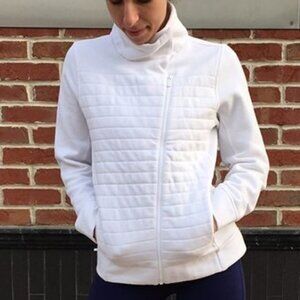Lululemon White Fleece Be True Jacket